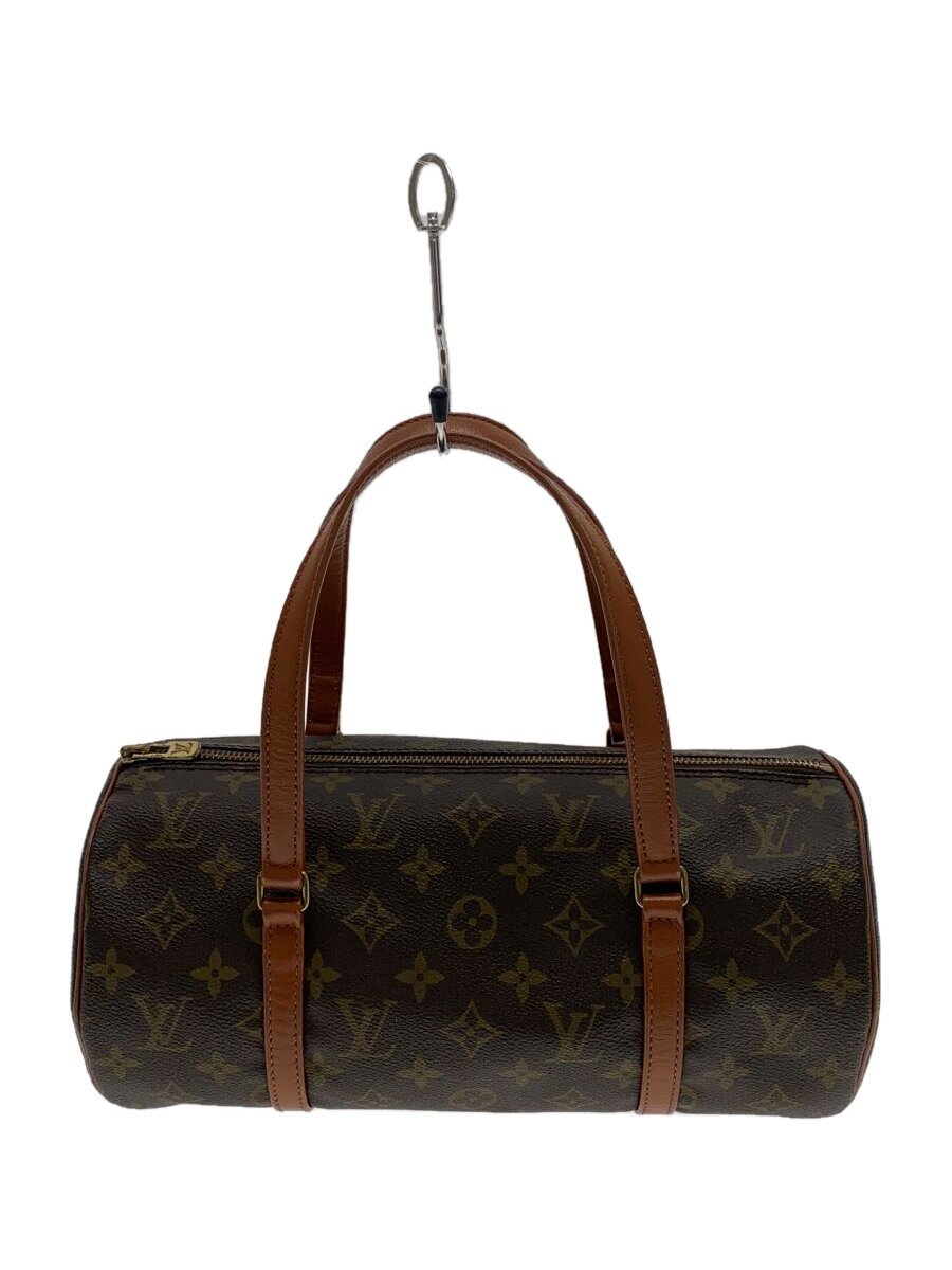 【中古】LOUIS VUITTON◆1)パピヨン30_モノグラム・帆布_BRW/PVC/BRW【御徒面子】