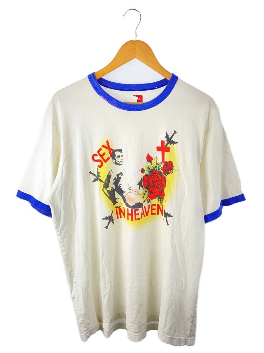 【中古】Supreme◆プルオーバー/L/綿織物/WHT【メンズウェア】