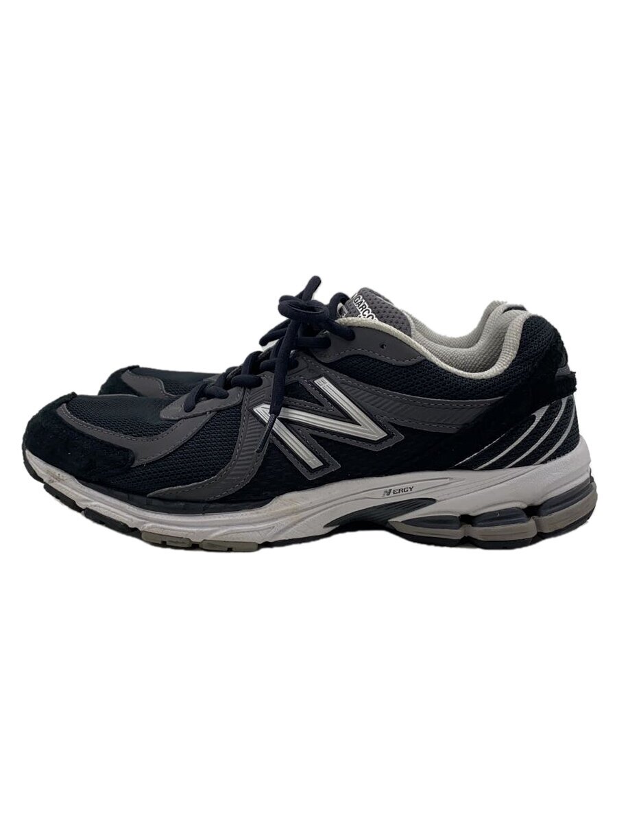 【中古】NEW BALANCE◆ML860/黒いこと/27糎/BLK//【シューズ】