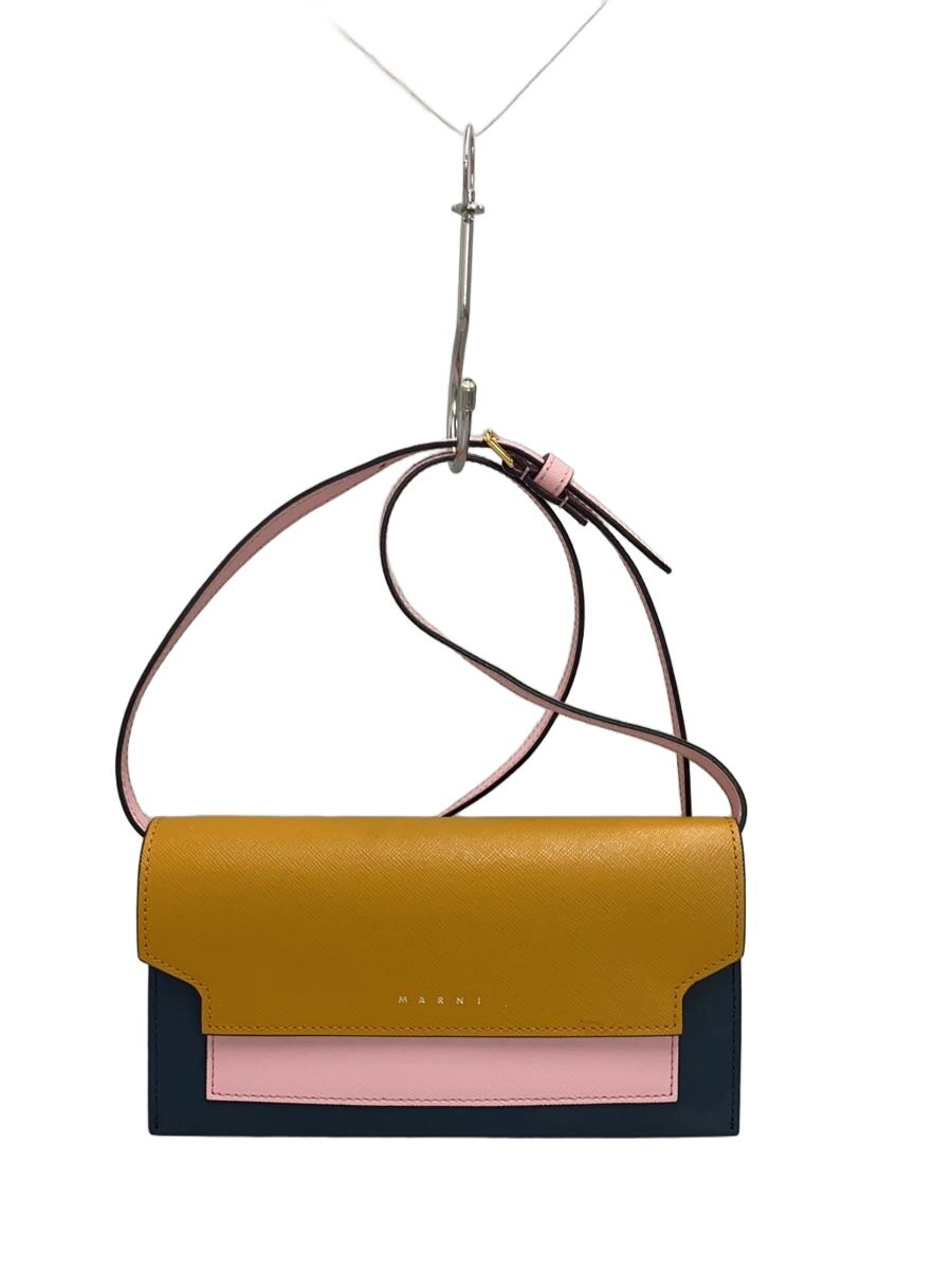 【中古】MARNI◆ポシェット/ショルダーバッグ/レザー/ORN【バッグ】｜2ｎｄ STREET 店