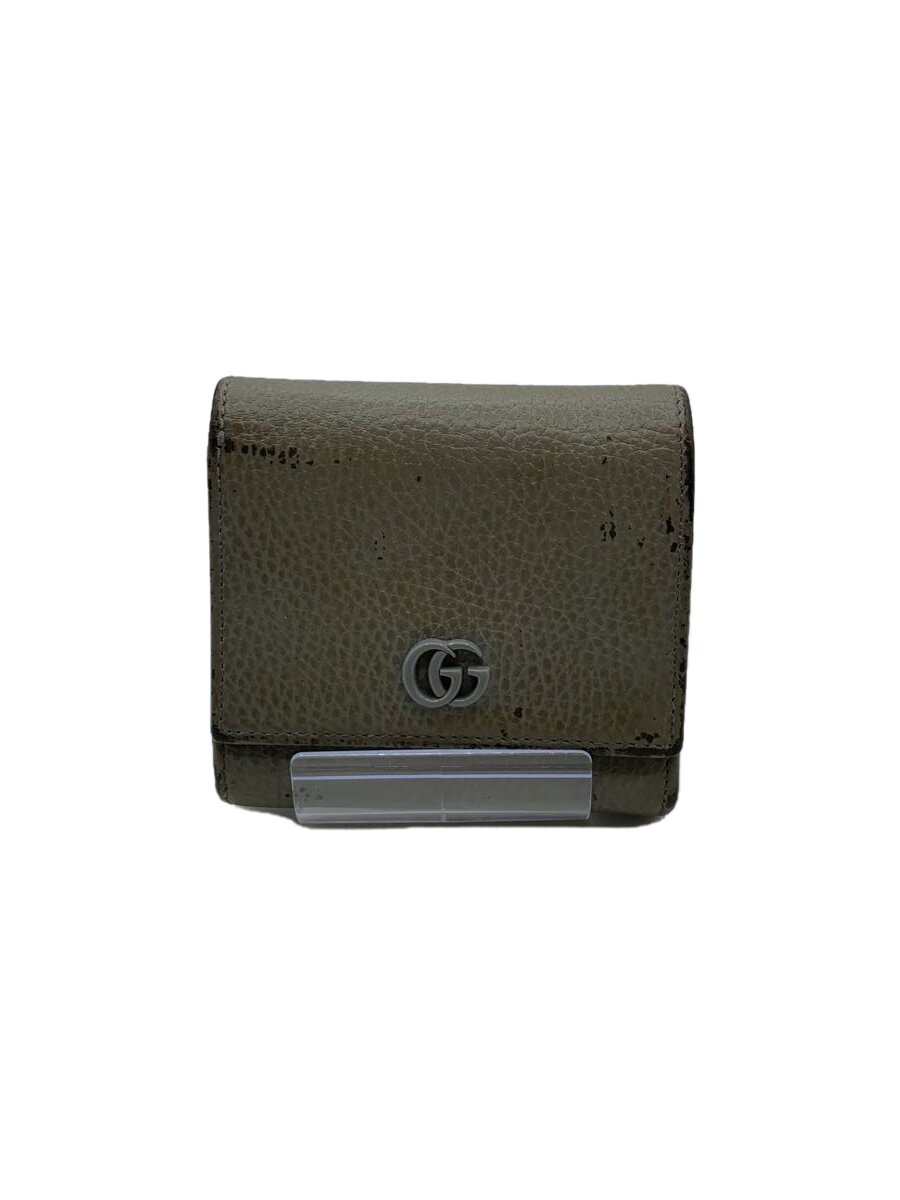 【中古】GUCCI◆ミディアム・ウォレット/レザー/GRY/無地/レディース/598587-0416【服飾雑貨他】｜2ｎｄ STREET 店