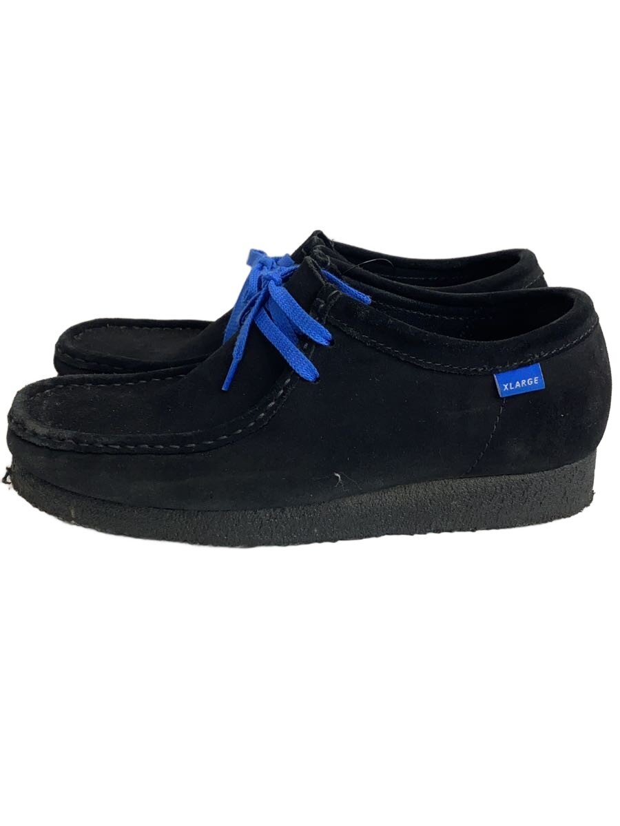 【中古】Clarks◆シューズ/26.5珊/BLK/スウェード【シューズ】