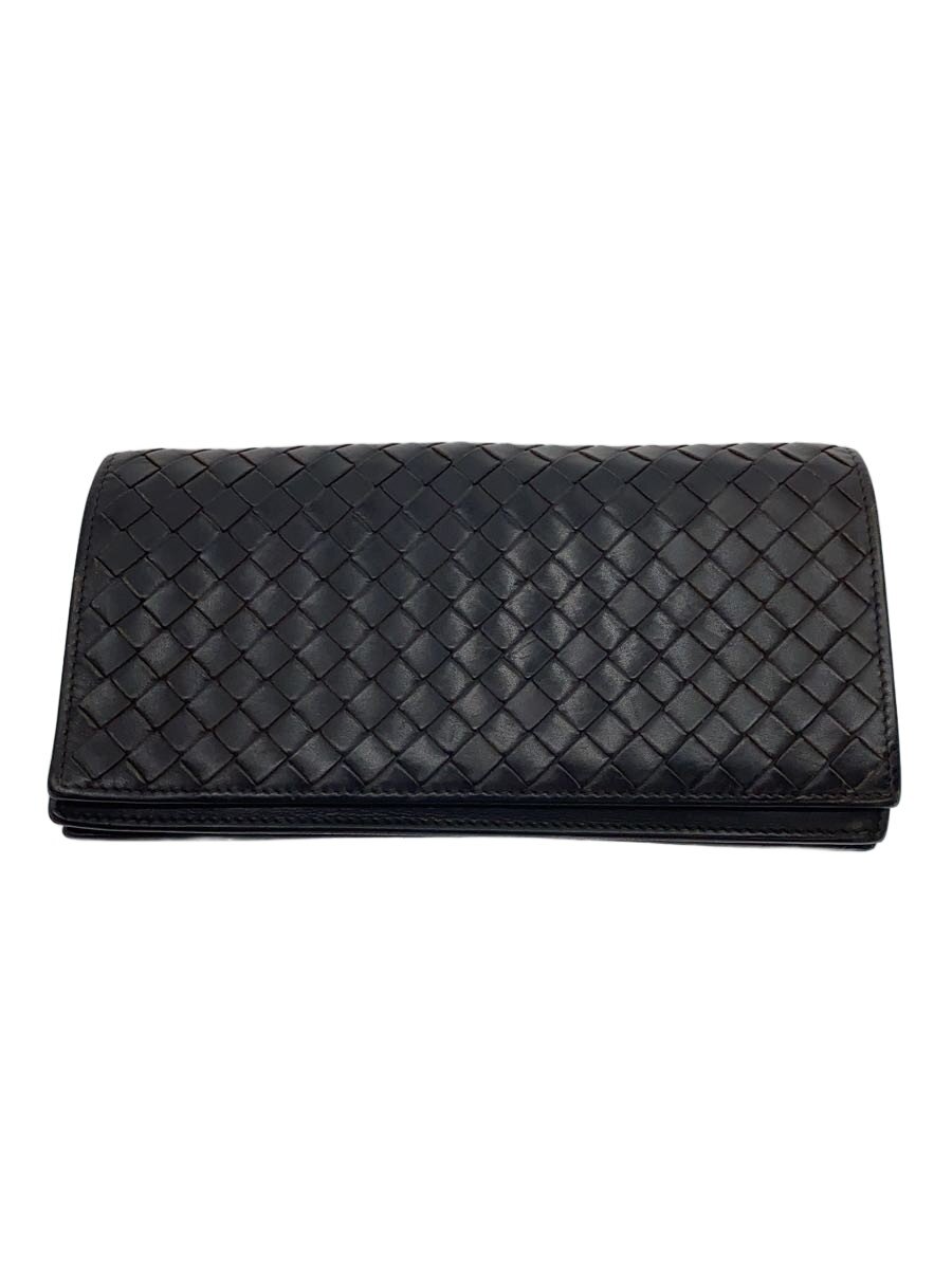 【中古】BOTTEGA VENETA◆イントレチャート/長紙入れ/なめし革/BRW/メンズ/261847//【服飾雑貨他】