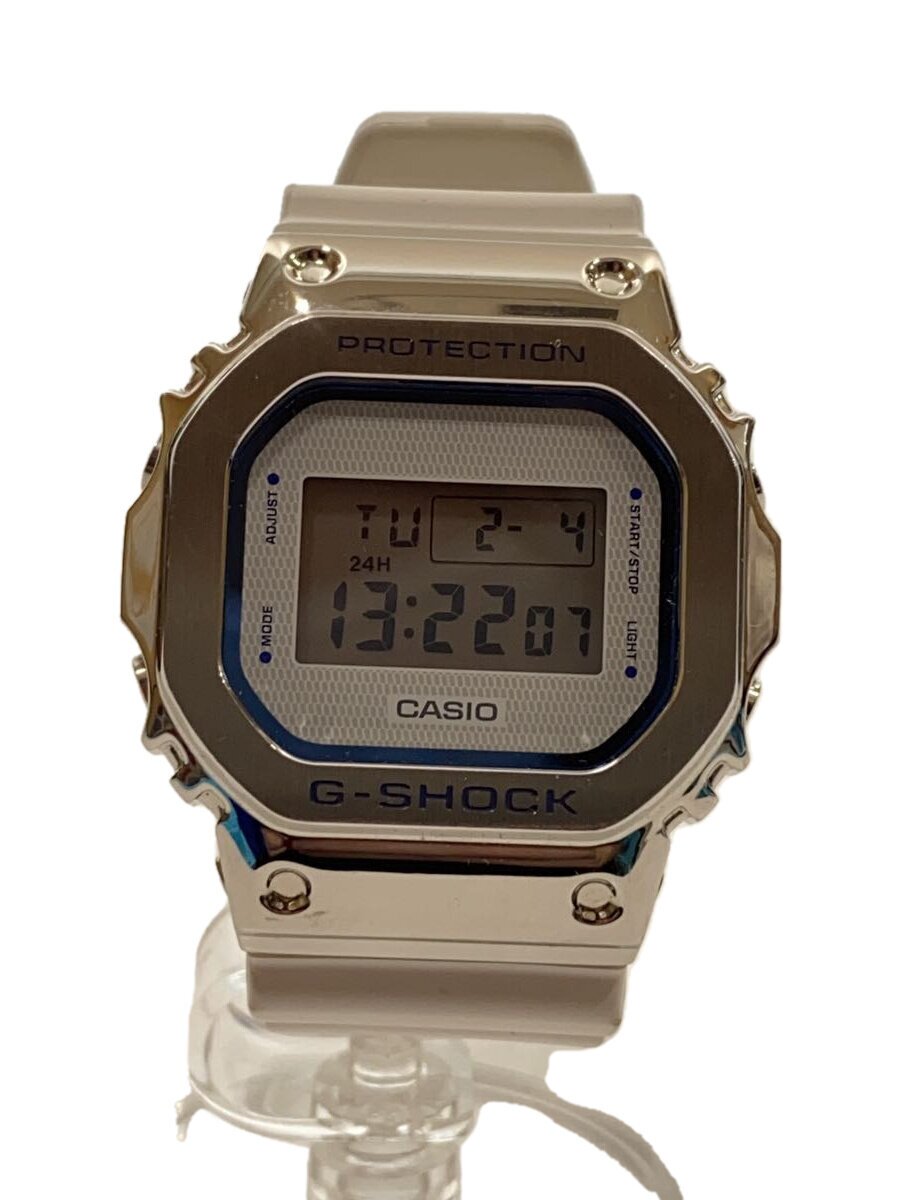 【中古】CASIO◆石英ウオッチ_G-SHOCK/デジタル/WHT【服飾雑貨他】