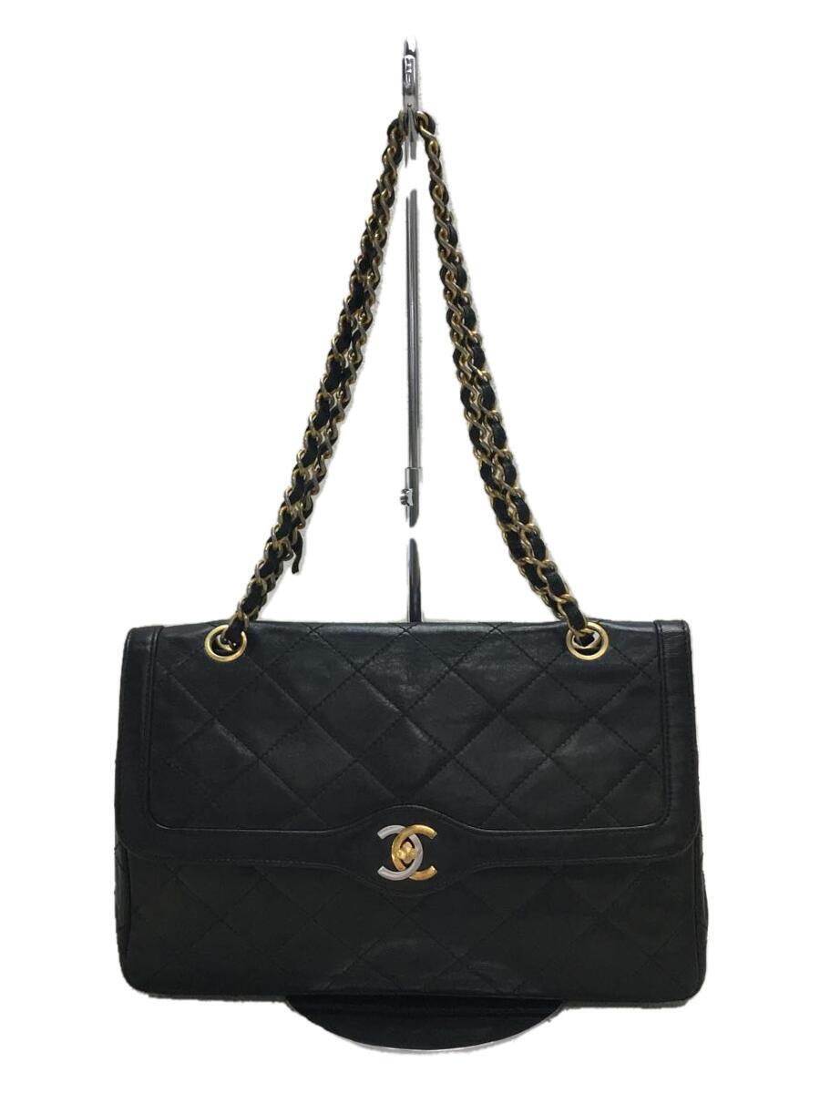 Used Chanel Double Flap Matelasse/Chain  Shoulder//Leather/Blk/Ar5126/0554907 Bag