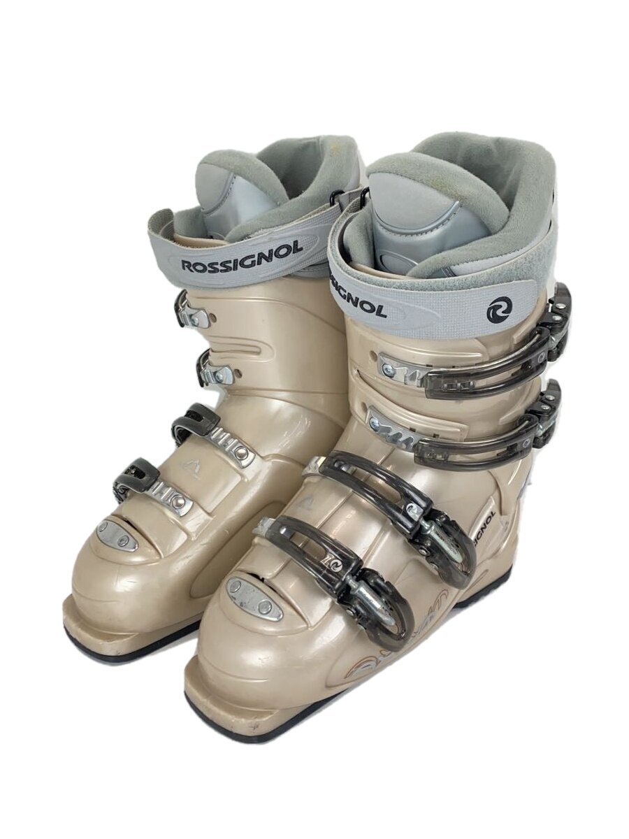 【中古】ROSSIGNOL◆スキーの板ブーツ/24.5糎/ベージュ/成年者【運動競技】