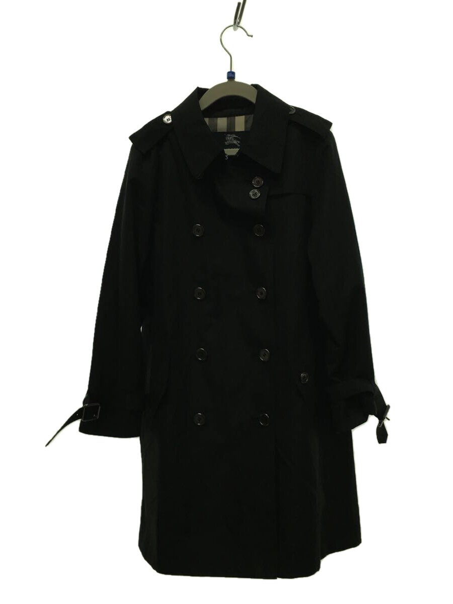 【中古】BURBERRY LONDON◆厚地の外套/130珊/ポリエステル/BLK//【キッズ】