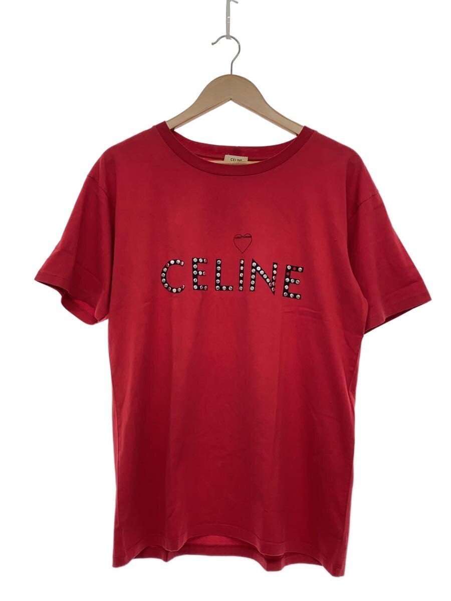 【中古】CELINE◆プルオーバー/XS/綿織物/RED【メンズウェア】