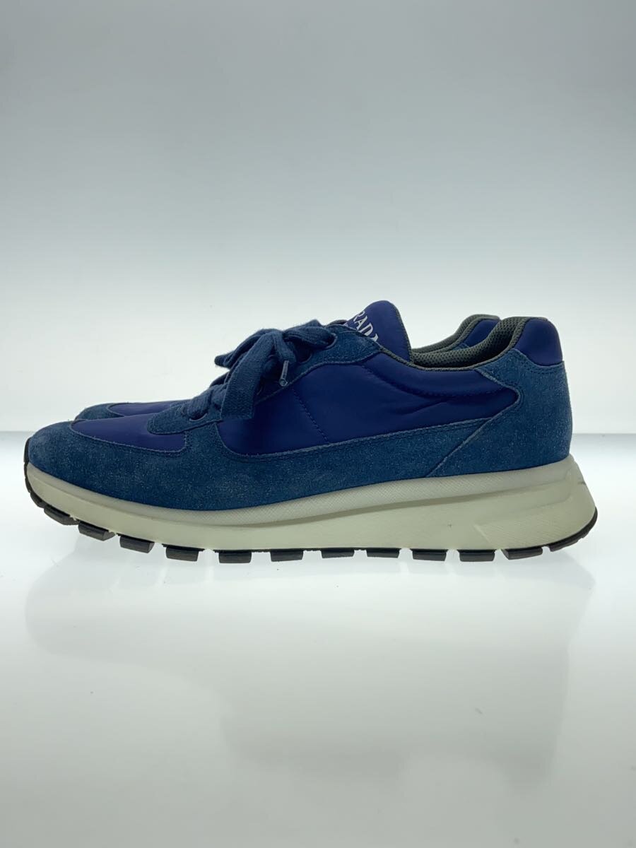 【中古】PRADA◆ローカットスニーカー/US6/BLK/スウェード/4E 3487【シューズ】