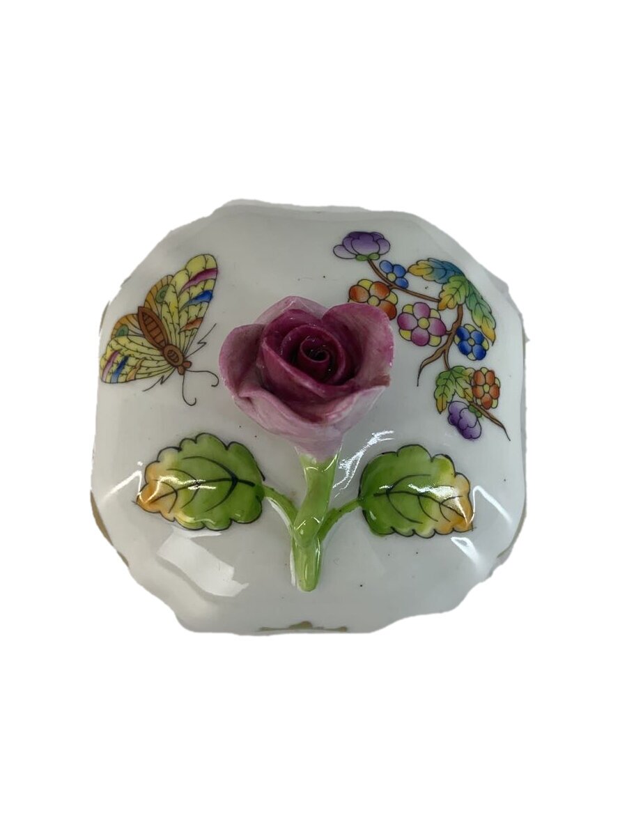 【中古】Herend◆ボンボニエール/WHT【室内装飾小物・日用雑貨】