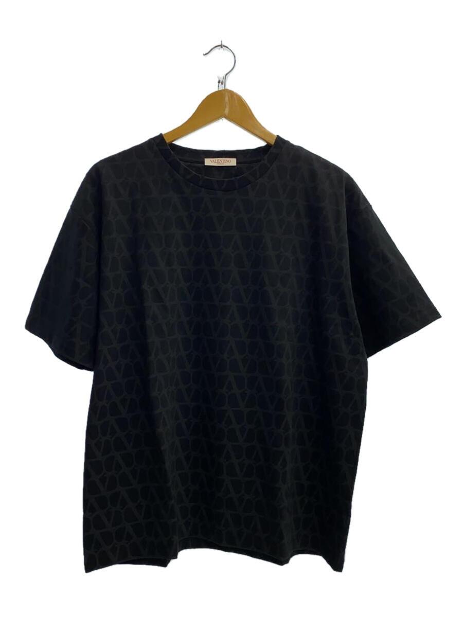【中古】VALENTINO◆Toile Iconographe/プルオーバー/M/綿織物/BLK/総柄/4v3瓱14y9キロサイクル【メンズウェア】