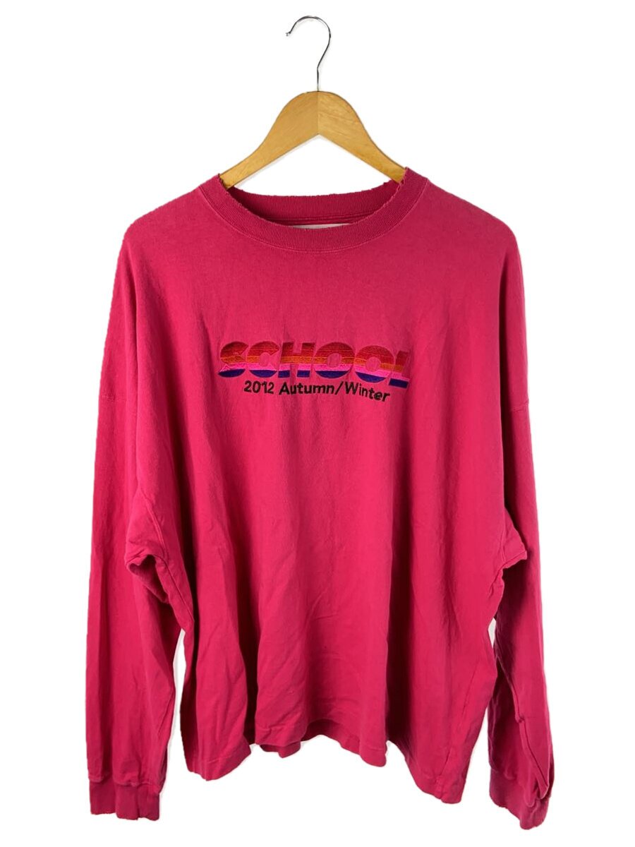【中古】DAIRIKU◆SCHOOL Embroidery VintageTee/長袖Tシャツ/FREE/コットン/PNK/22AW C-5【メンズウェア】|2nd STREET 店