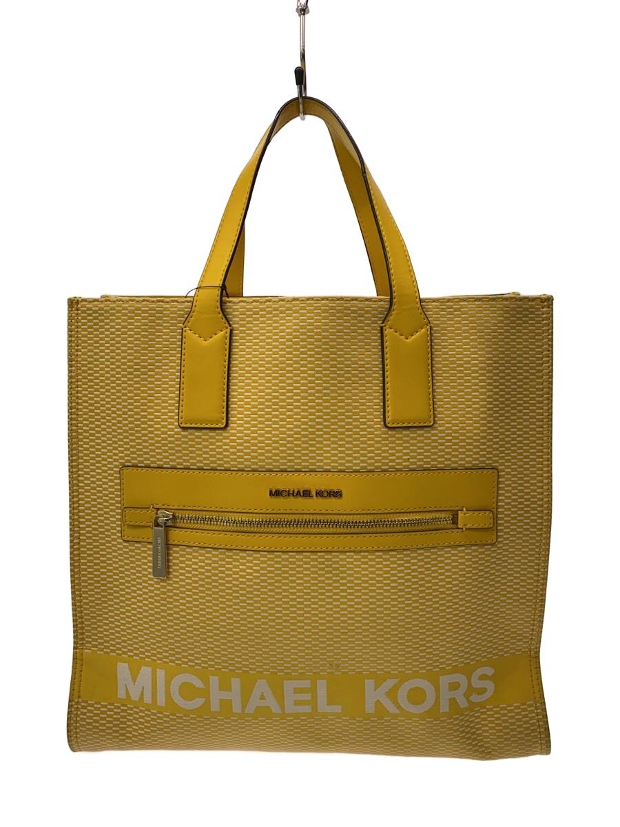 【中古】MICHAEL KORS◆トートバッグ/YLW/NB-2006【御徒面子】