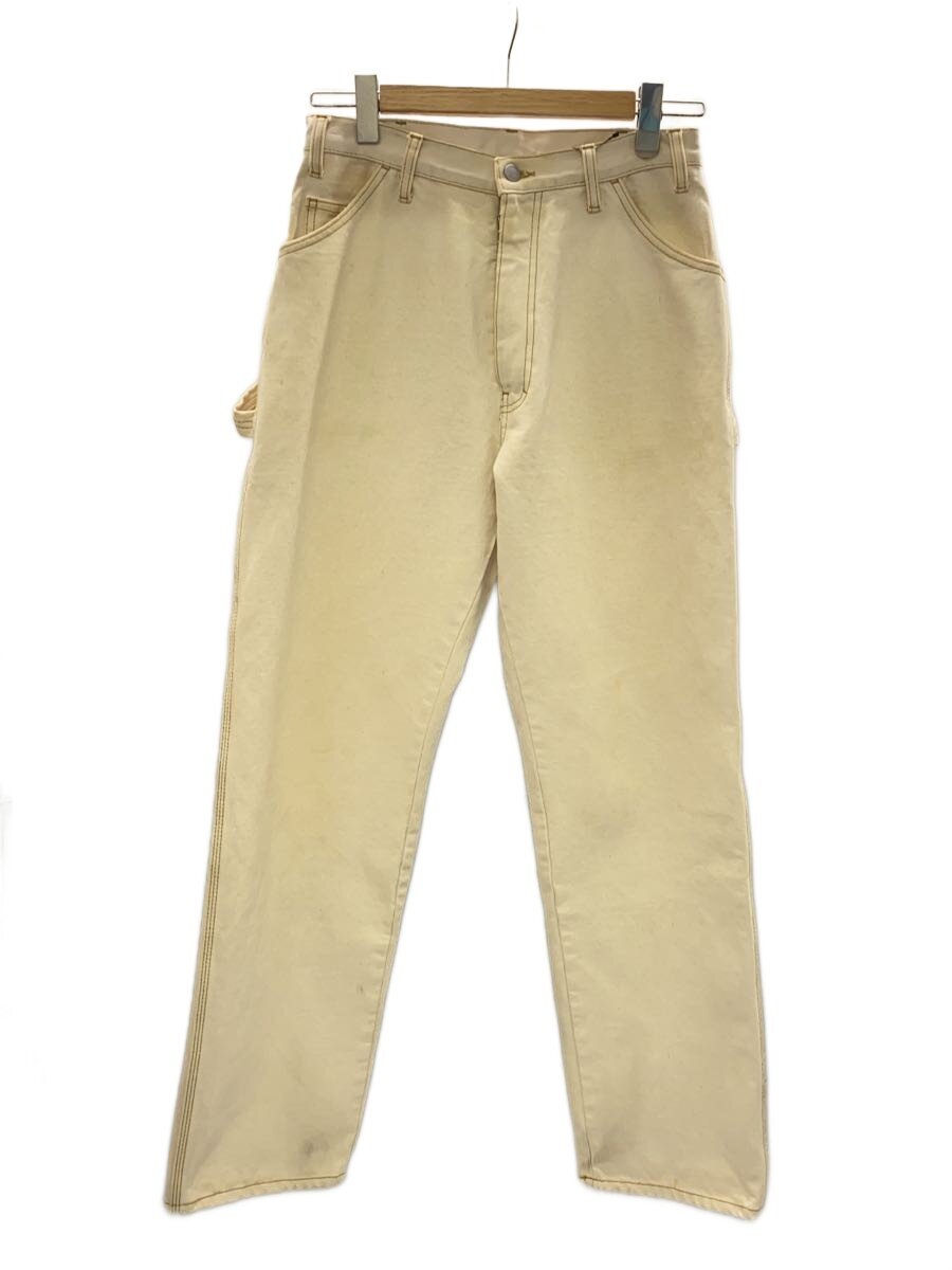 【中古】Maison Margiela◆ペインターパンツ/28/綿織物/WHT/無地/S50天使の都市0176/21SS/STONE WASH CANVAS【メンズウェア】