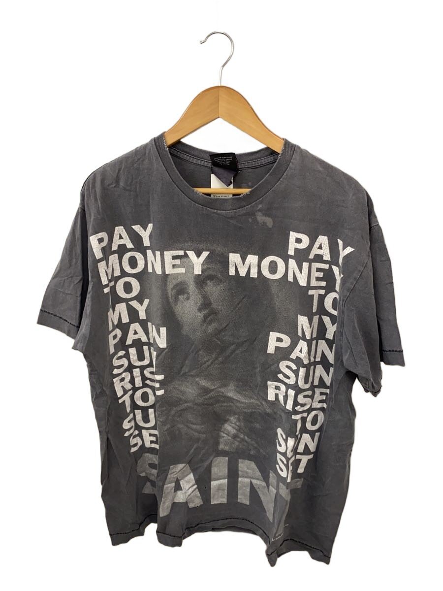 【中古】SAINT MICHAEL◆24SS/PTP_SS TEE/プルオーバー/L/綿織物/GRY【メンズウェア】
