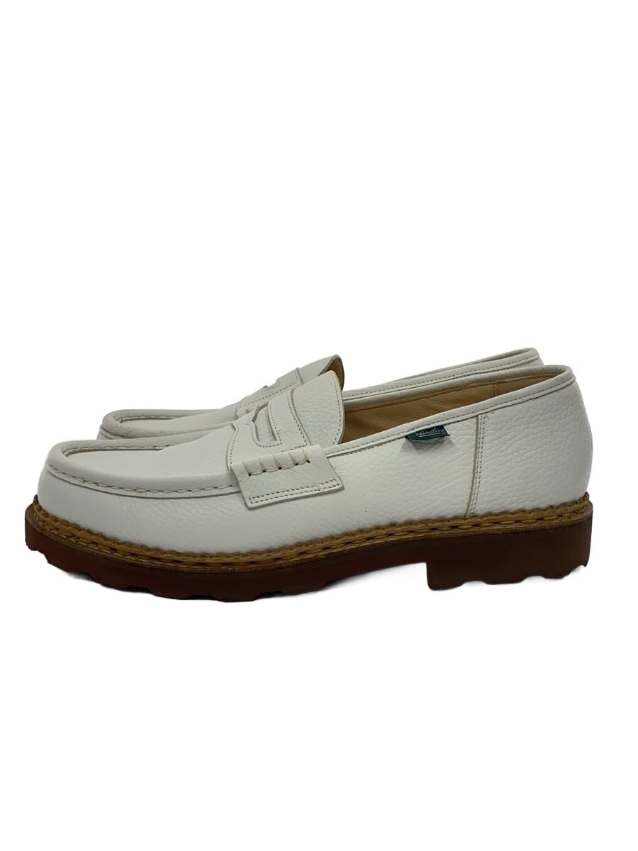 【中古】Paraboot◆置き目毛皮/UK9/WHT/09921/REIMS/MAECHE II/ランス【シューズ】