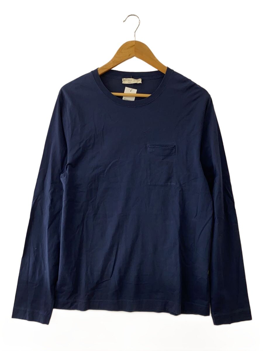 【中古】BOTTEGA VENETA◆長袖プルオーバー/48/綿織物/NVY/EPBV-19-1563【メンズウェア】