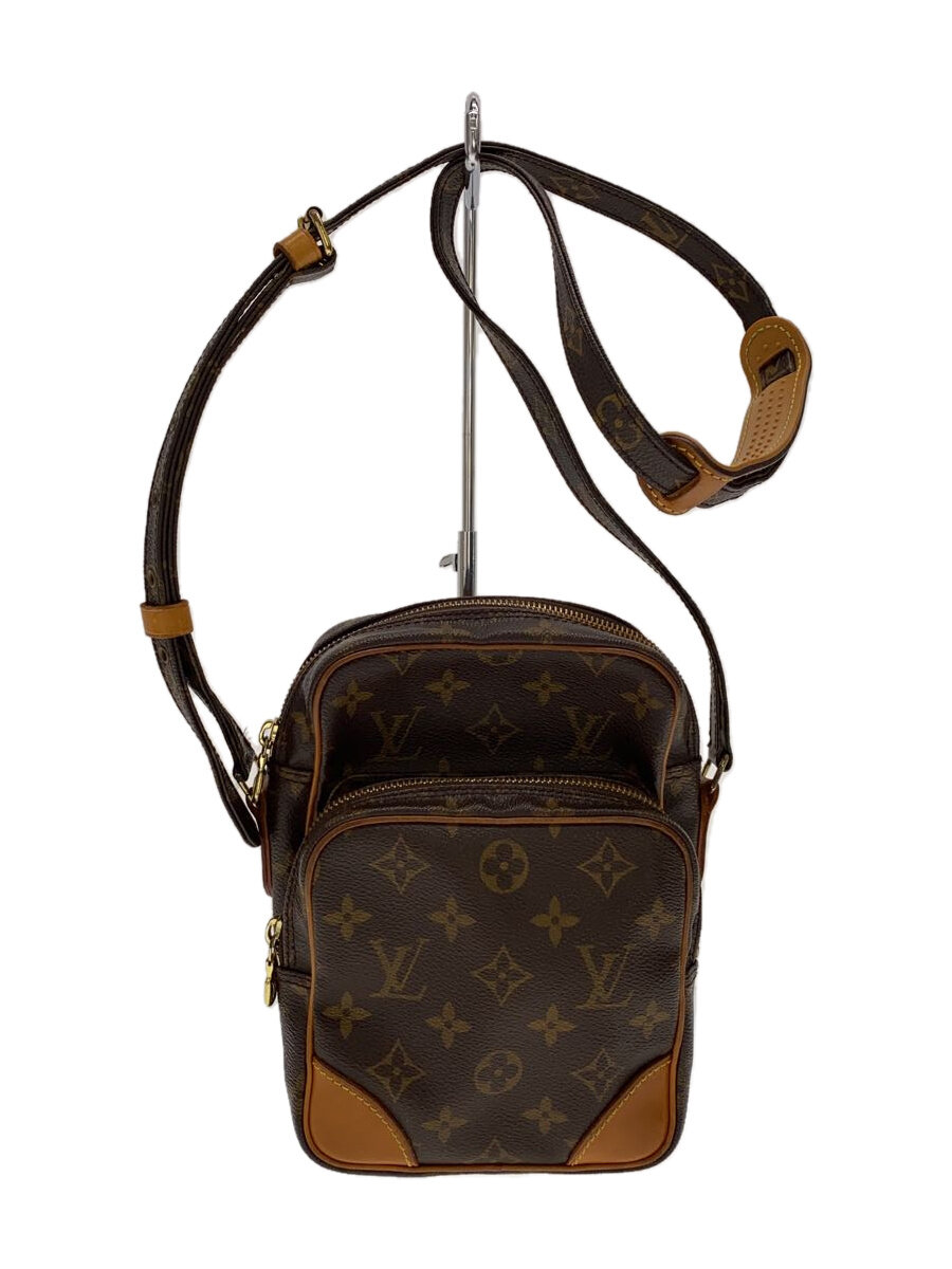 【中古】LOUIS VUITTON◆アマゾン_モノグラム・帆布_BRW/PVC/BRW/総柄//【御徒面子】
