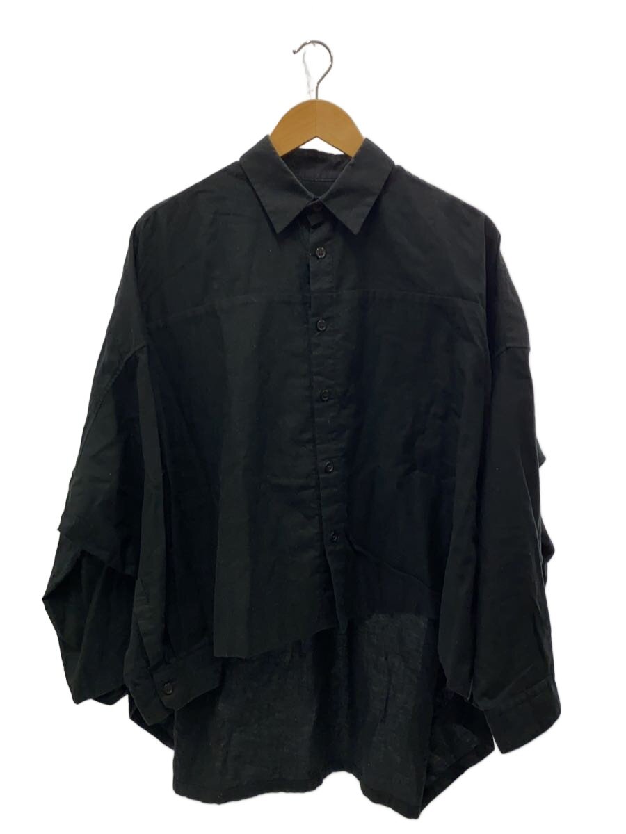 【中古】Y’s◆長袖プルオーバー/--/綿織物/BLK/YR-B80-003//【レディース御召しもの】