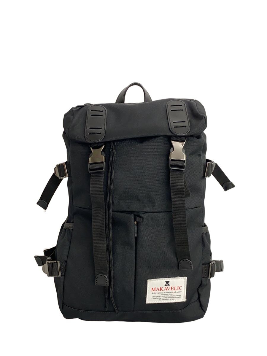 【中古】MAKAVELIC◆背嚢/ナイロン/BLK/無地/3120-10108【御徒面子】