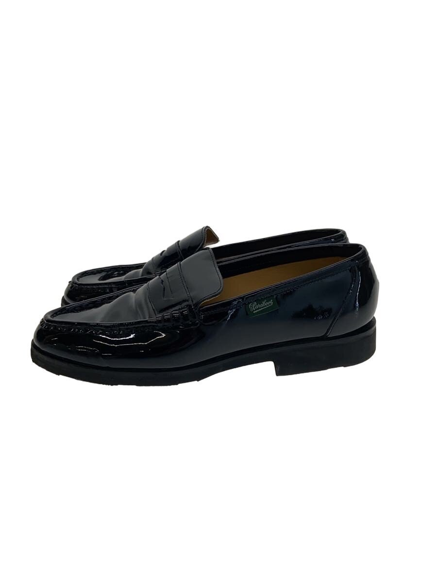 【中古】Paraboot◆VIGNONY VERNIS/ヴィニョニー/置き目毛皮/23.5糎/BLK/エナメル/2022【シューズ】
