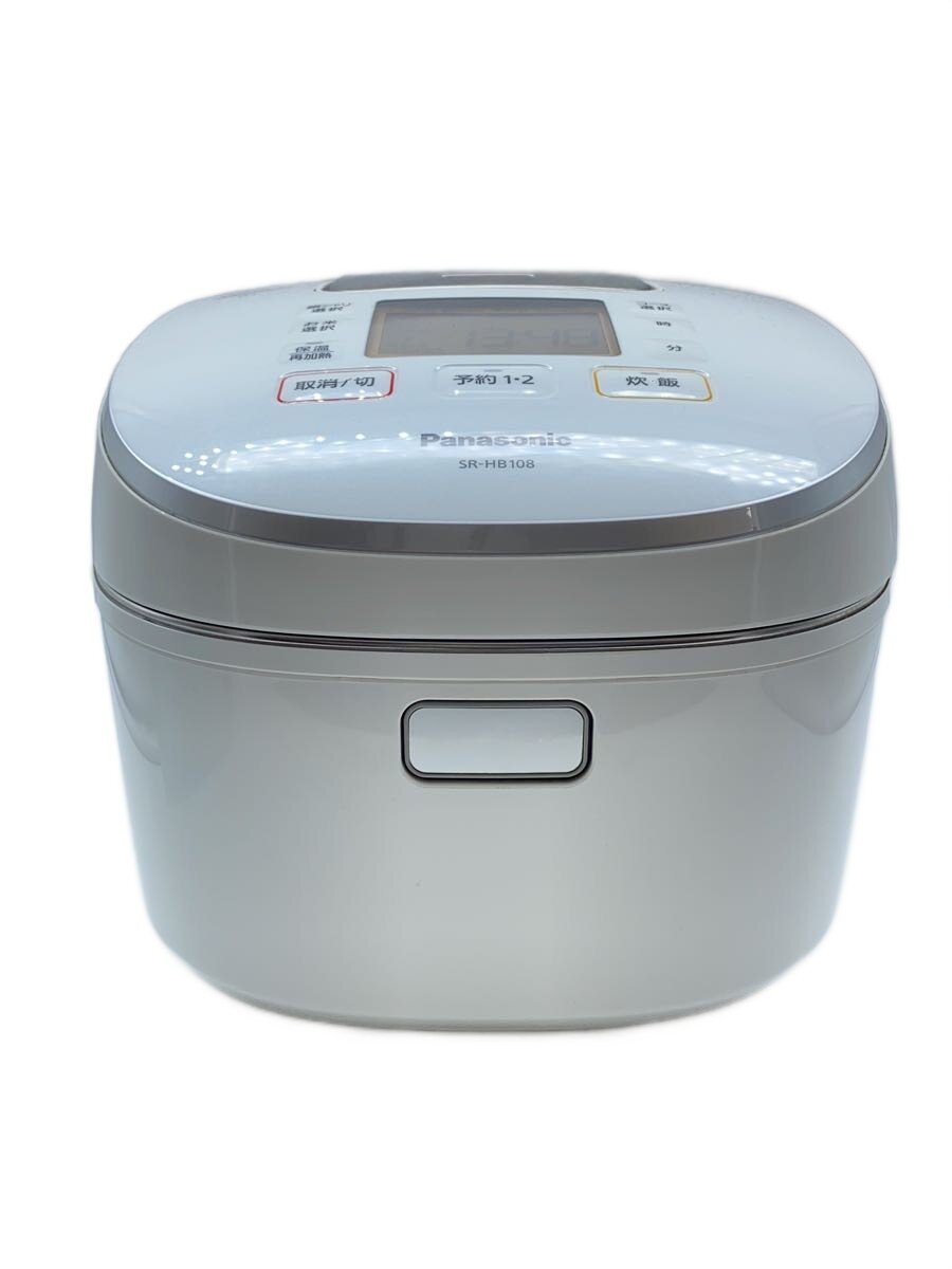 【中古】Panasonic◆炊飯器 SR-HB108-W [白いこと]【家電・視覚的・オーディオ】