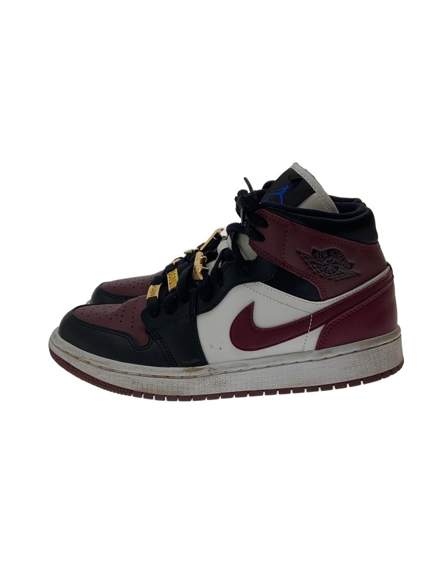 【中古】NIKE◆AIR JORDAN 1 MID SE_大気圏 ジョーダン 1 ミッド SE/24.5糎/BLK【シューズ】