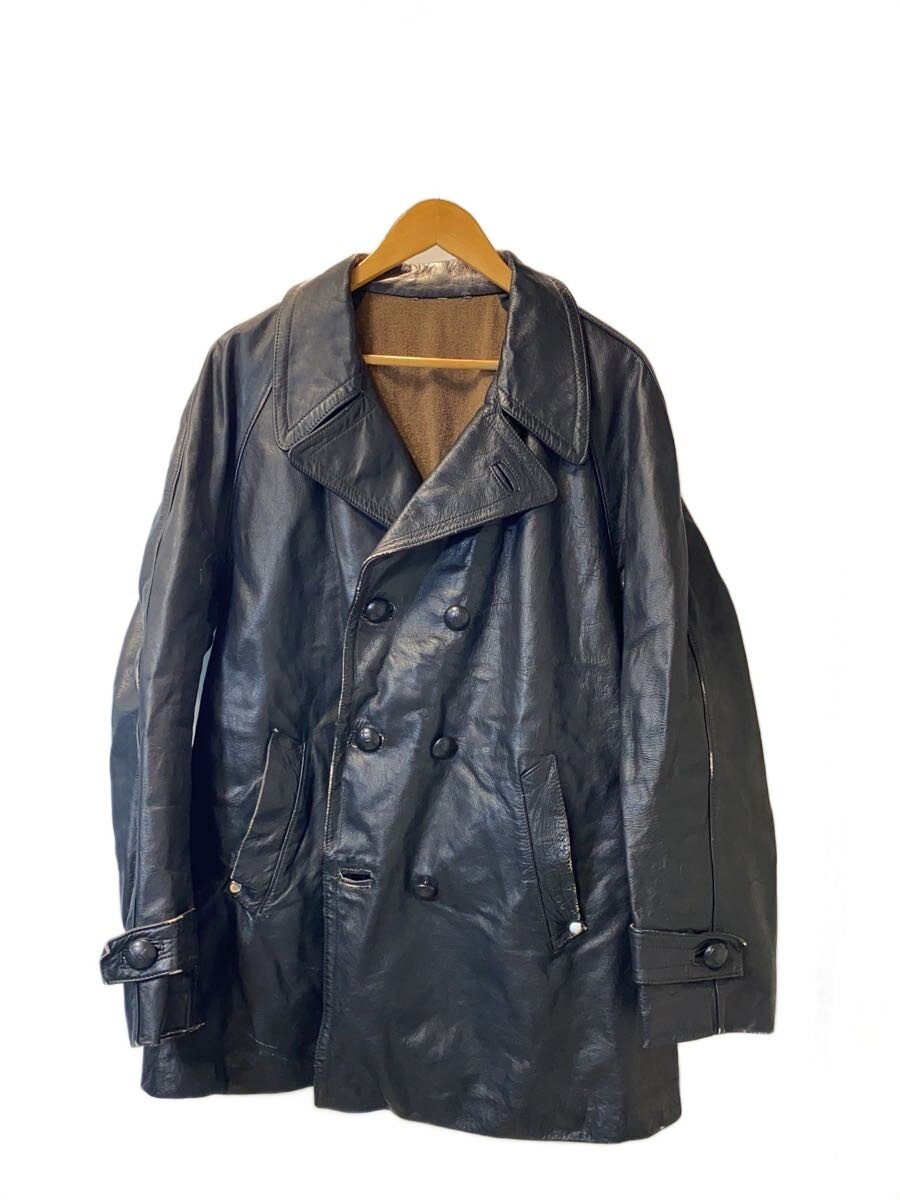 【中古】EURO VINTAGE◆60s～70s/カーコート/--/レザー/BLK/無地【メンズウェア】｜2ｎｄ STREET 店