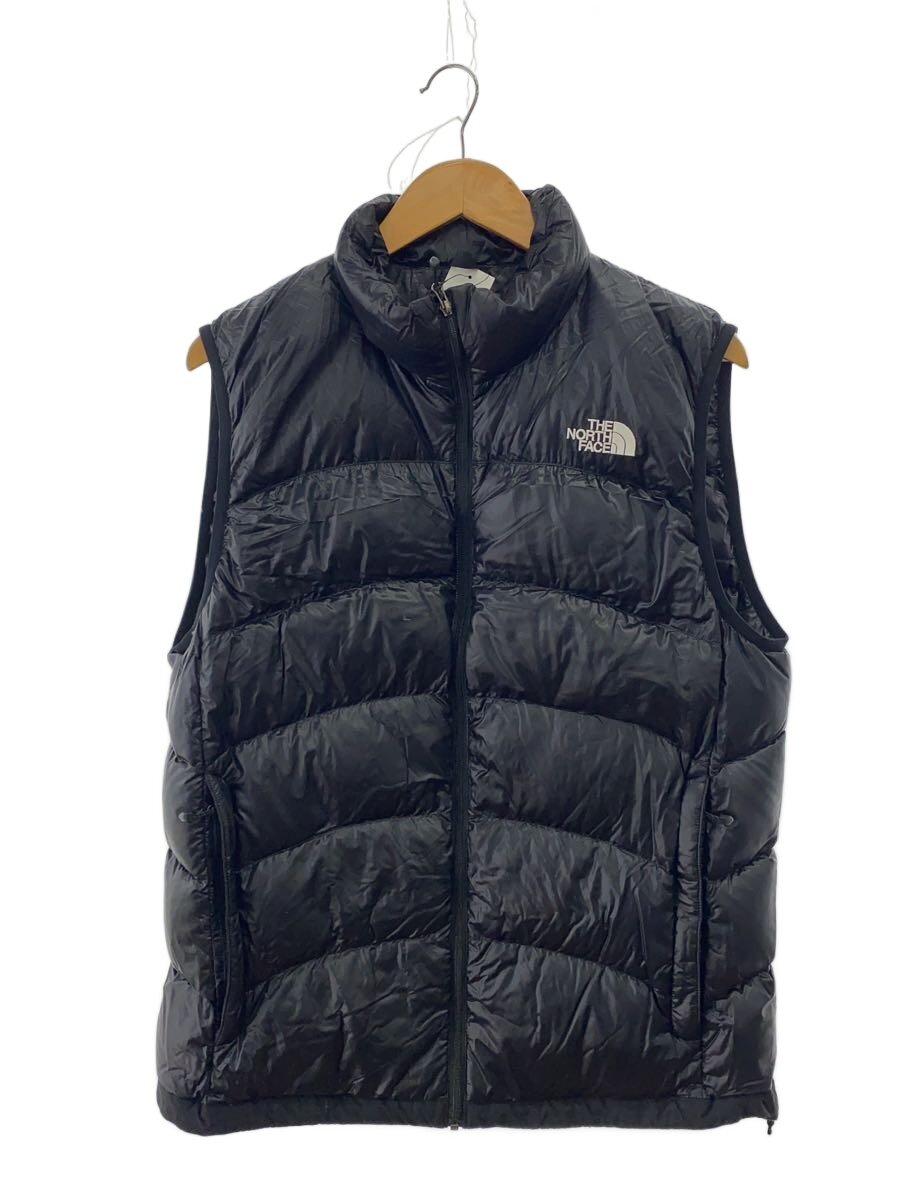 【中古】THE NORTH FACE◆ACONCAGUA VEST_アコンカグアベスト/L/ナイロン/BLK/無地【メンズウェア】|2nd STREET 店