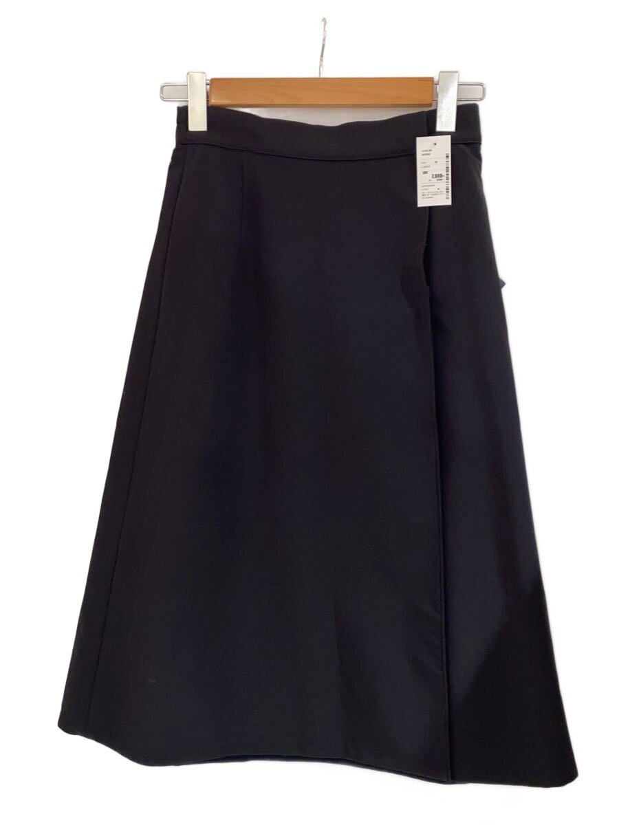 【中古】ADORE◆リバーシブルウールスカート/スコート/36/ポリエステル/BLK/無地/531-8220924【レディース御召しもの】