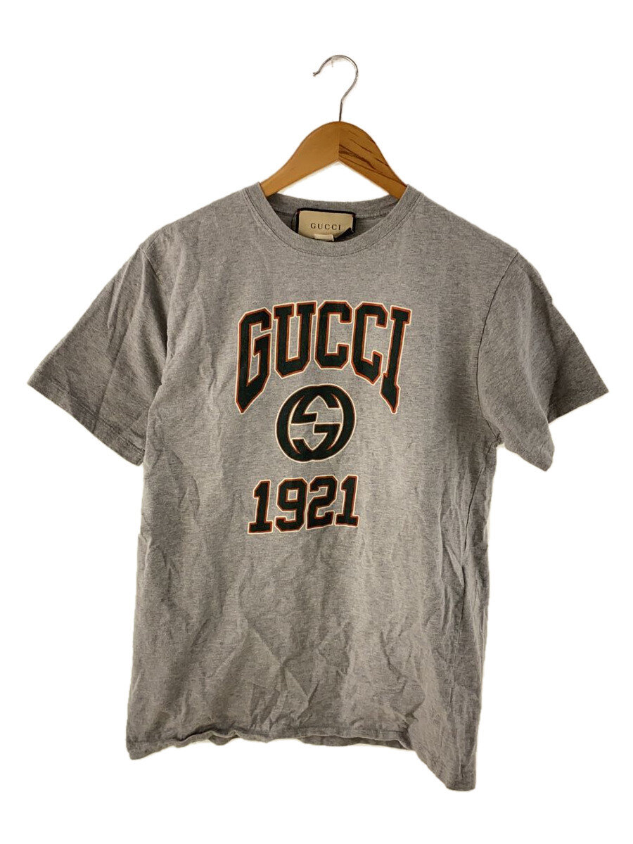 【中古】GUCCI◆24SS//プルオーバー/XS/綿織物/GRY/刷り上げる/771758XJGA5//【メンズウェア】