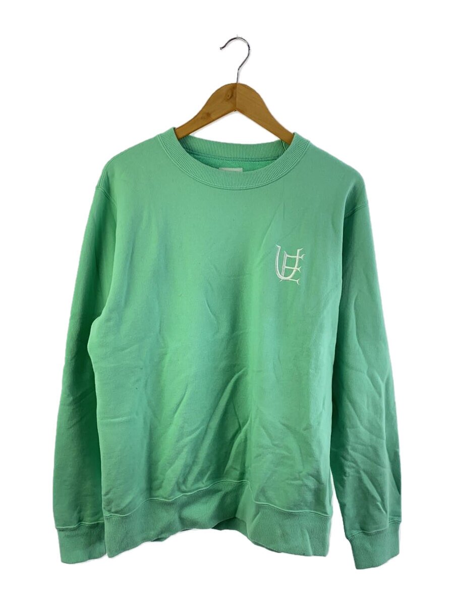 【中古】uniform experiment◆AUTHENTIC LOGO CREWNECK SWEAT/流汗/3/綿織物/GRN/UE-240040【メンズウェア】