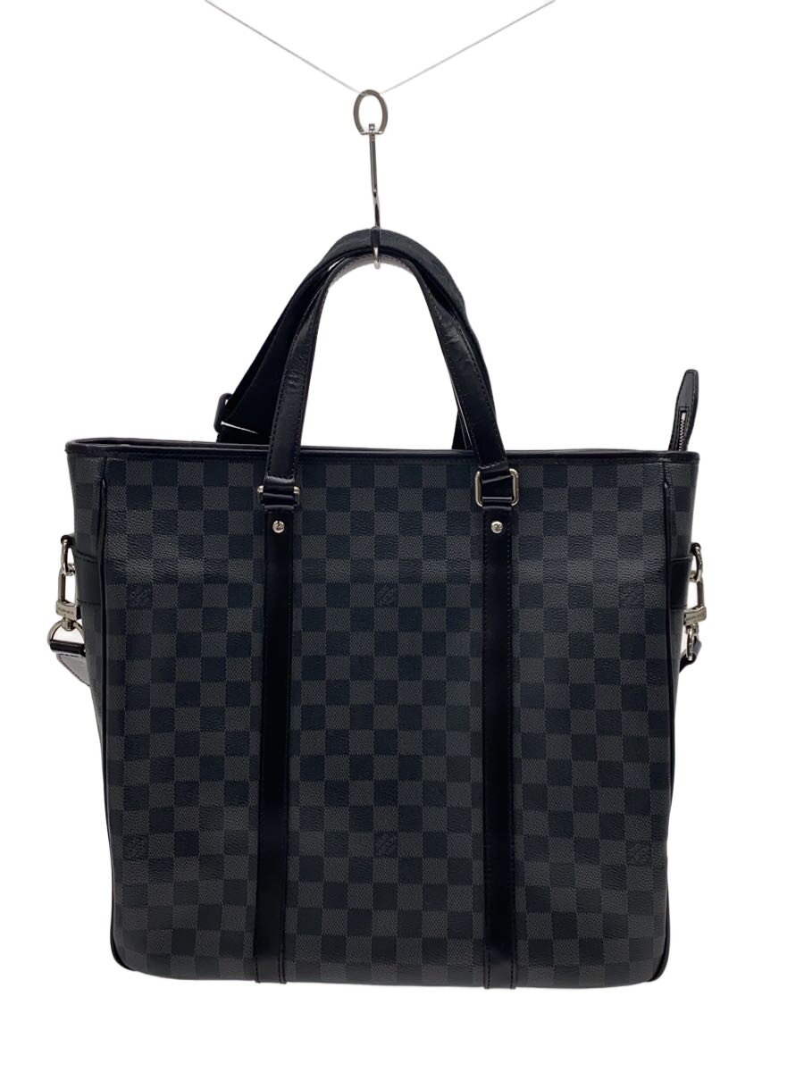 【中古】LOUIS VUITTON◆タダオPM_ダミエ・グラフィット/PVC/BLK【御徒面子】
