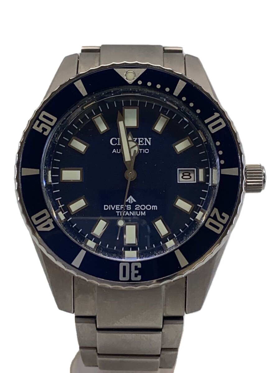 【中古】CITIZEN◆自動小銃巻ウオッチ/アナログ/ステンレス鋼/SLV/SLV/SS/9051-s129028//【服飾雑貨他】