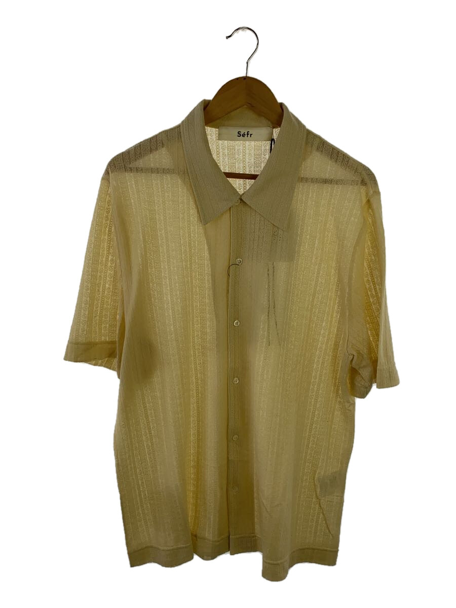 【中古】Sefr◆SUNEHAM SHIRT/半袖ティーシャツ/XL/綿織物/CRM//【メンズウェア】