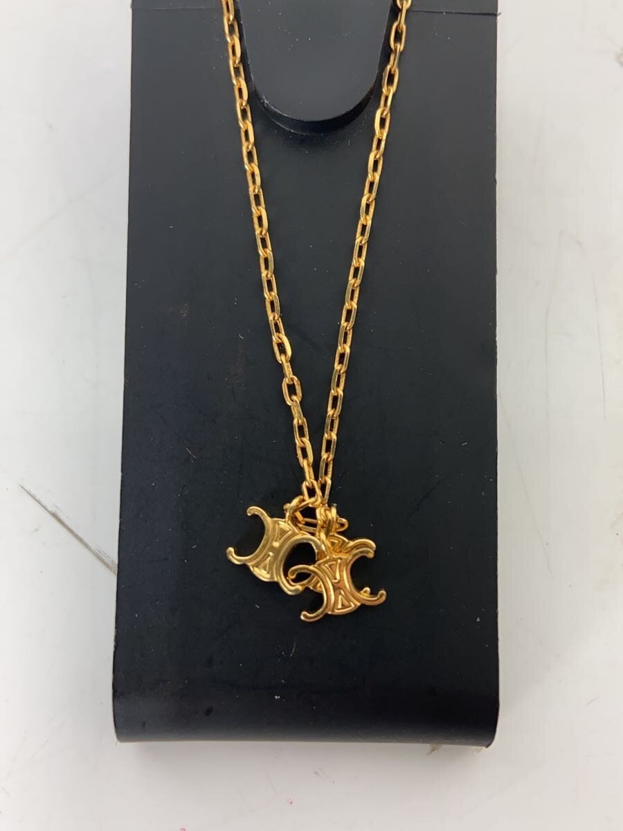 【中古】CELINE◆首飾り/--/GLD/とっ始め有/レディース/トリオンフ/3とっ始め【服飾雑貨他】