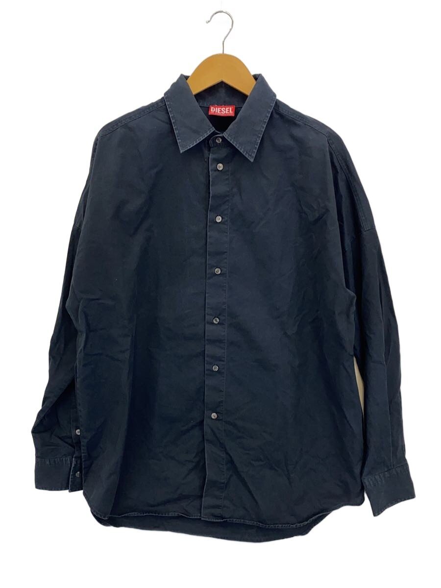 【中古】DIESEL◆長袖プルオーバー/48/綿織物/BLK/A08497【メンズウェア】