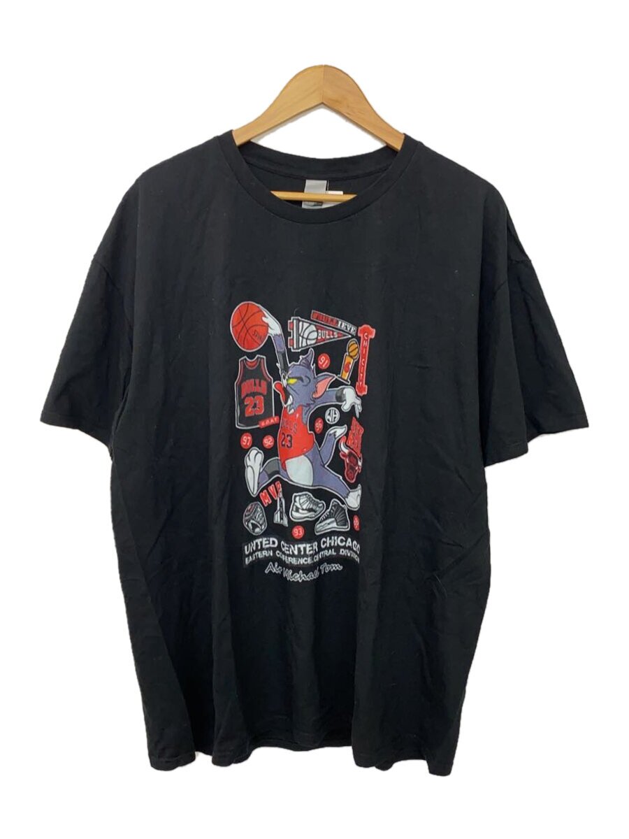 【中古】GILDAN◆プルオーバー/3L/綿織物/BLK/トム/シカゴブルズ/刷り上げる/【メンズウェア】