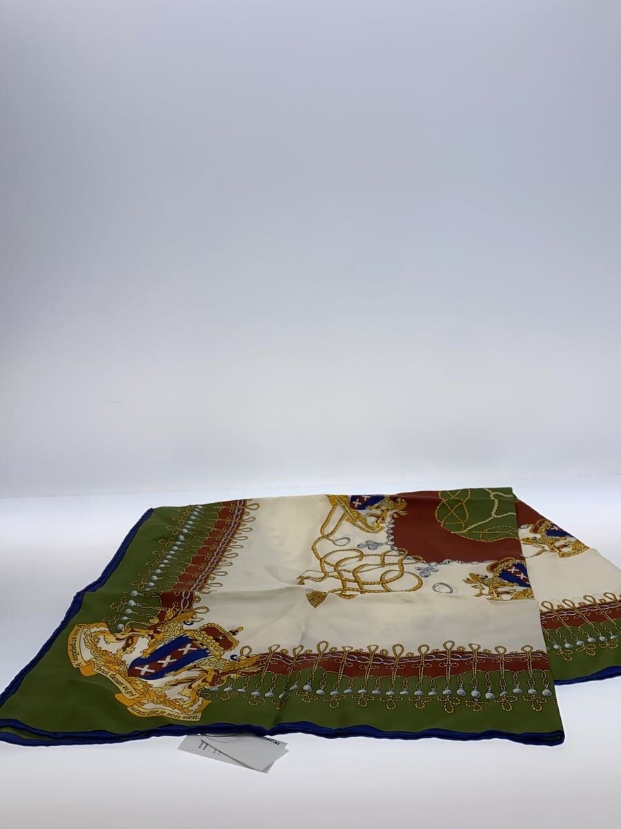 【中古】manipuri◆えり巻き/--/WHT/総柄/レディース【服飾雑貨他】
