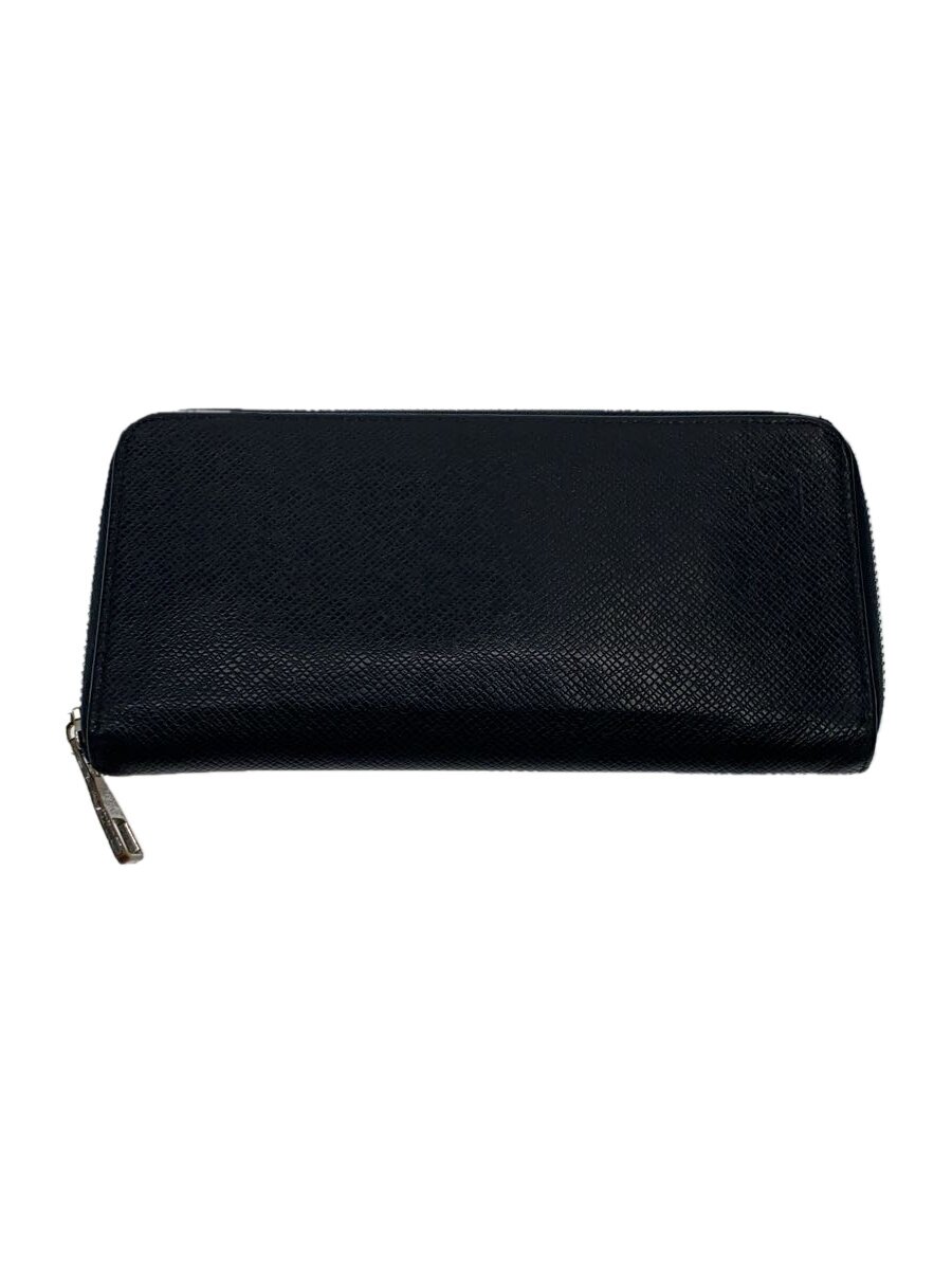 【中古】LOUIS VUITTON◆ジッピー・ウォレット・ヴェルティカル_タイガ/牛革/BLK/メンズ【服飾雑貨他】