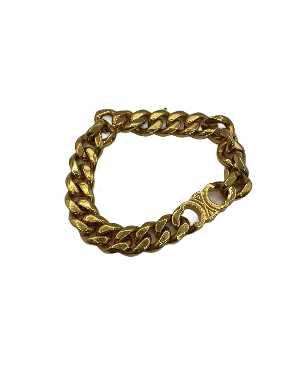 【中古】CELINE◆腕輪/--/GLD/メンズ/トリオンフチェーンブレスレット【服飾雑貨他】