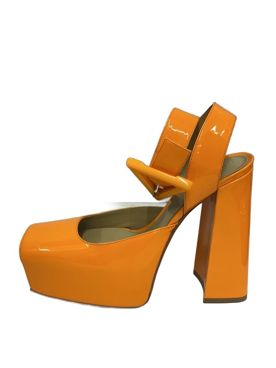 【中古】BOTTEGA VENETA◆SUPERGLOSS TANGERINE/パンプス/37/ORN/ESPV106711A【シューズ】
