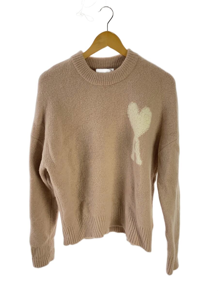 【中古】ami alexandre mattiussi◆ROUND NECK KNITS/S/羊毛/PNK/UKS025.KN0032//【レディース御召しもの】