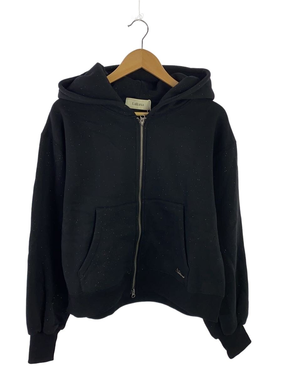 【中古】Lame coco zip-up h/ジップパーカー/FREE/綿織物/黒いこと/129254-119-001【レディース御召しもの】