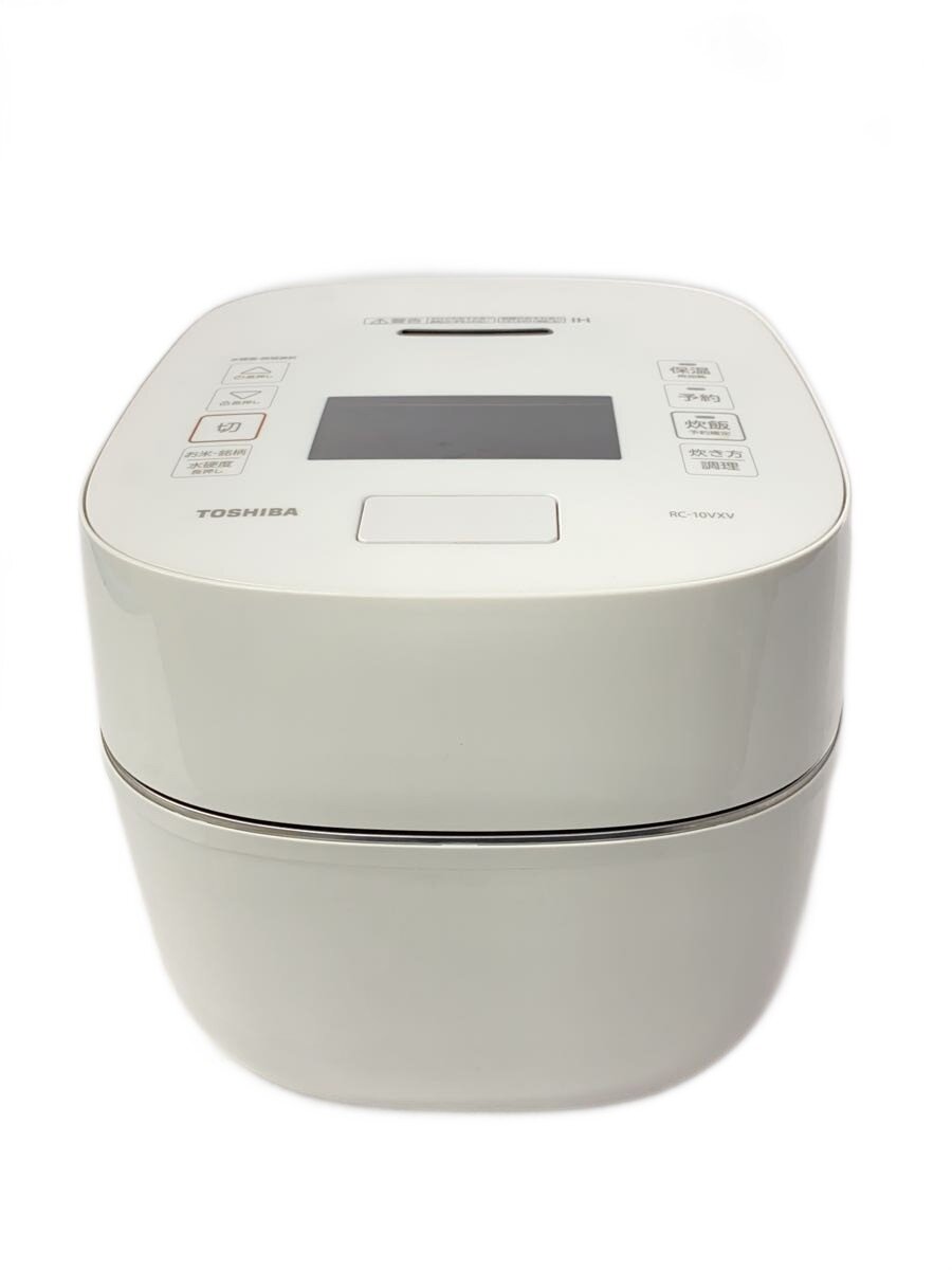 【中古】TOSHIBA◆炊飯器 RC-10VXV(W)【家電・視覚的・オーディオ】