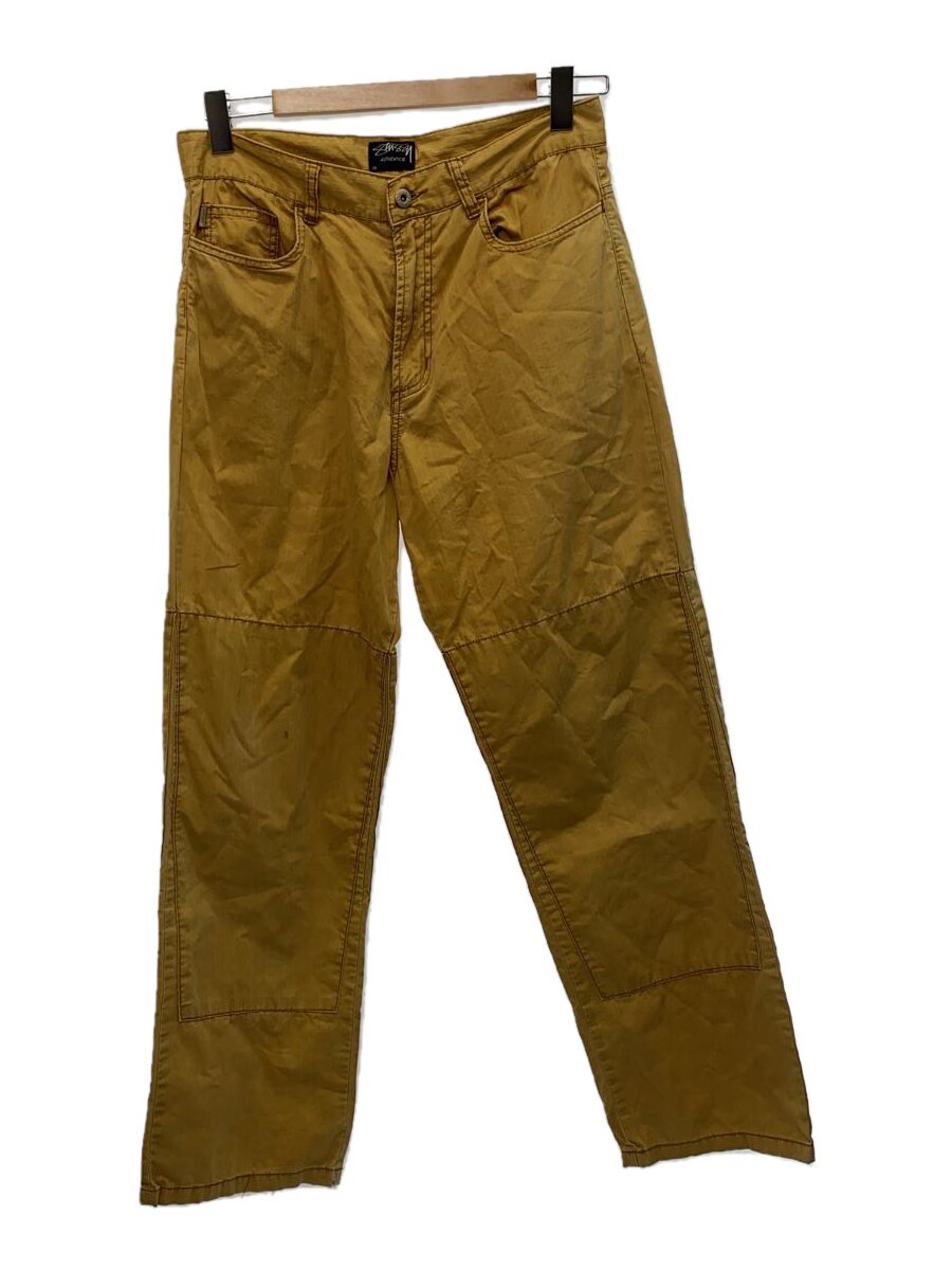【中古】STUSSY◆下つ方/30/綿織物/YLW/無地【メンズウェア】
