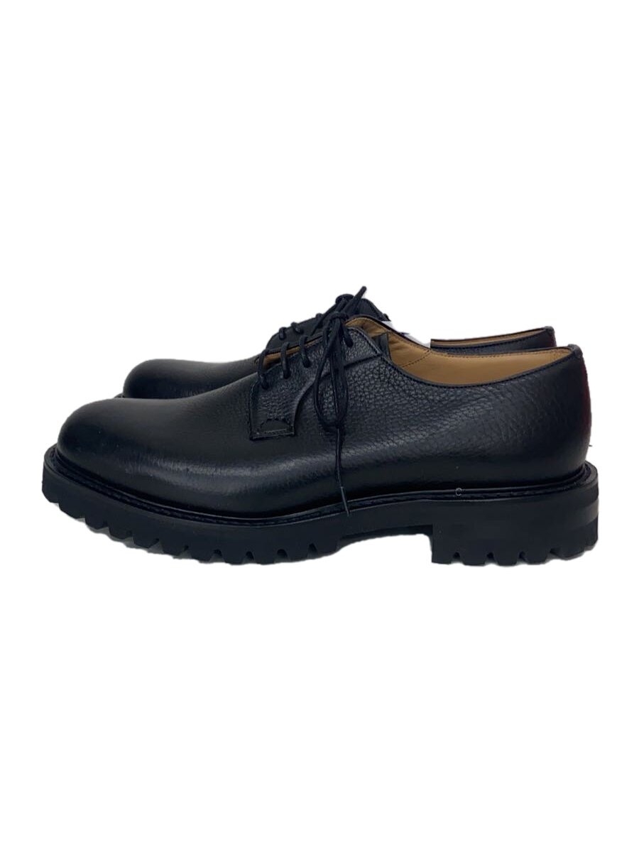 【中古】Church’s◆SHANNON/グレインレザーダービーシューズ/UK7.5/黒/黒いこと【シューズ】