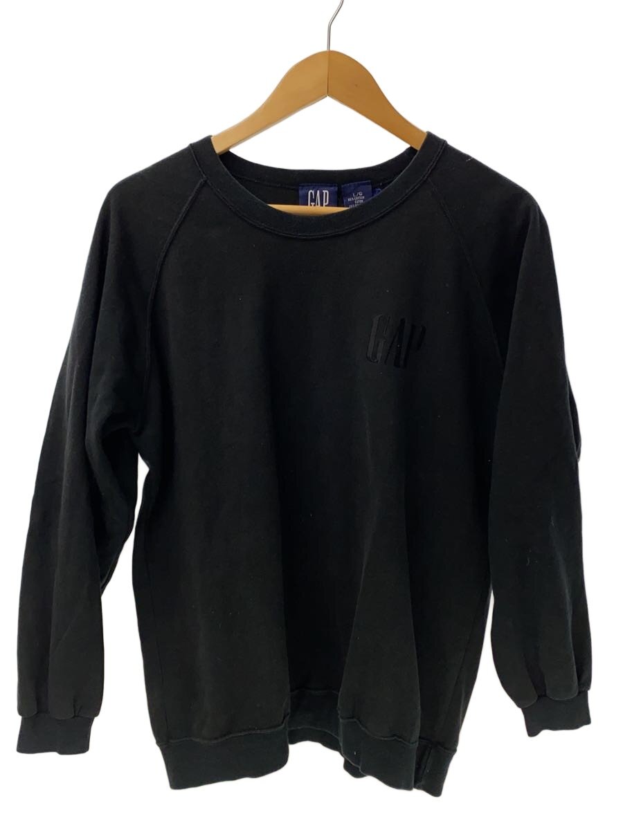 【中古】GAP◆流汗/L/綿織物/BLK/無地/80s/すべり出し引き船【メンズウェア】