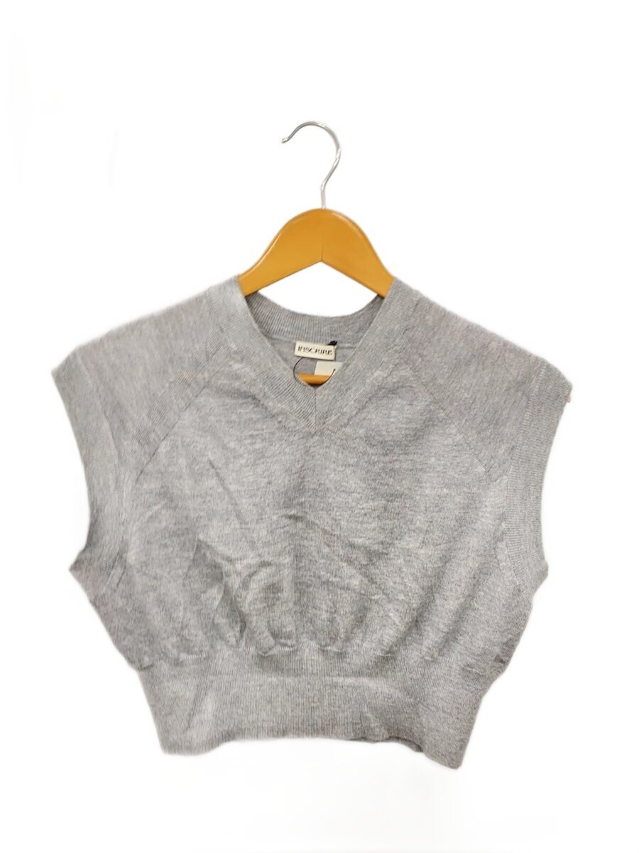 【中古】INSCRIRE◆ニットベスト(薄手)/M/ウール/GRY/I24SS-K2【レディースウェア】|2nd STREET 店