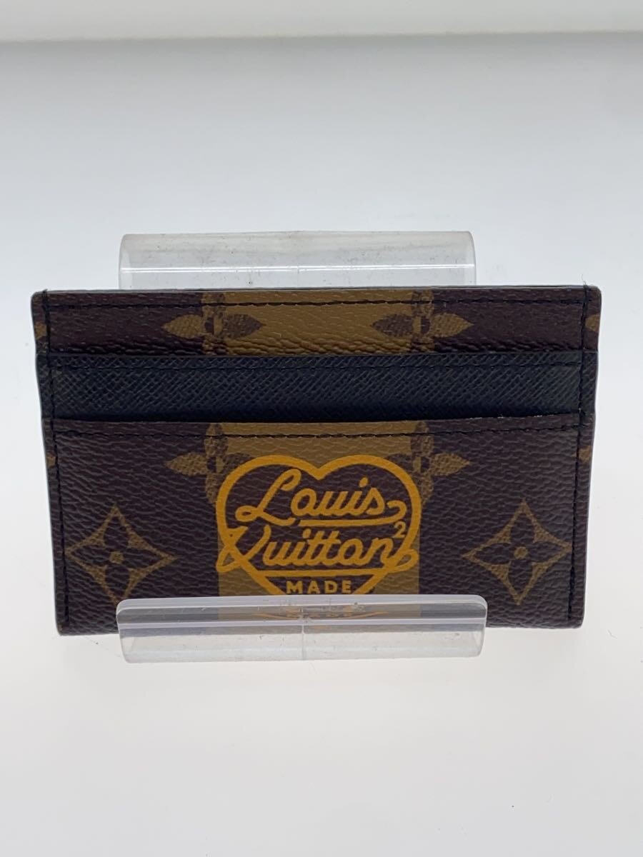 【中古】LOUIS VUITTON◆ポルト・カルト・ダブル_モノグラム・ストライプ・キャンバス/PVC/BRW/総柄/メンズ【服飾雑貨他】|2nd STREET 店